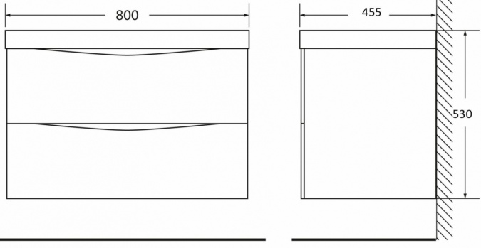 Мебель для ванной BelBagno Acqua 80 cemento verona grigio фото 8