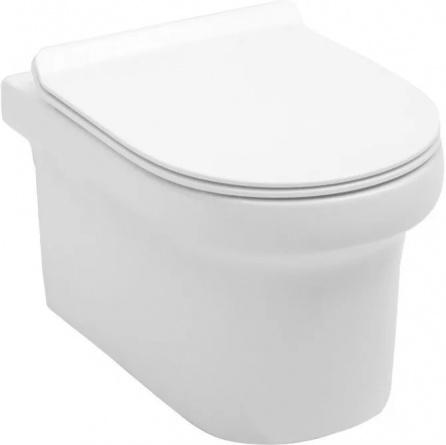 Унитаз подвесной Aquanet Nova-W Rimless Soft Close-SLIMSEAT фото 1