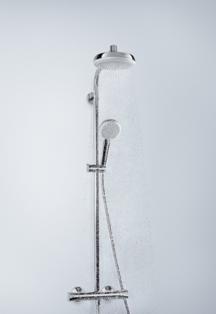 Душевая стойка Hansgrohe Crometta 160 1 Jet  с термостатом фото 2