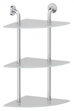 Полка Ellux Elegance ELE 055 3-х ярусная угловая, 30 см фото 1