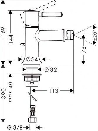 Hansgrohe Talis Classic для биде фото 2