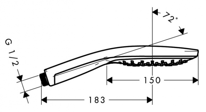 Душевая лейка Hansgrohe Raindance Select S 150 Air 3jet фото 3
