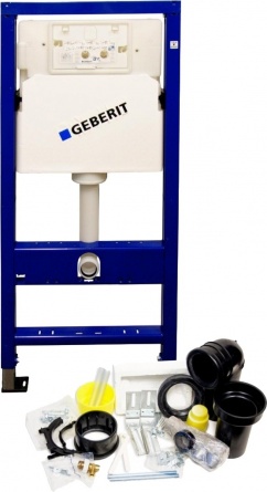 Система инсталляции для унитазов Geberit Duofix UP100 458.103.00.1 с кнопкой хром фото 3