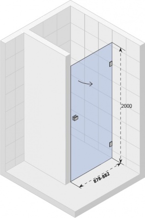 Душевая дверь в нишу Riho Scandic Mistral M101 90 см, R фото 3