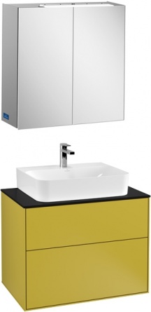 Мебельная раковина Villeroy & Boch Finion 41686GR1 с переливом, CeramicPlus фото 2