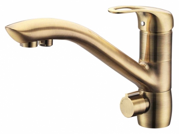 Смеситель Zorg Clean Water ZR 404 KF BR для кухонной мойки фото 1