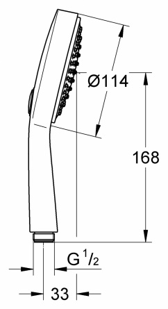 Душевая лейка Grohe Power&Soul Cosmopolitan 115 фото 2