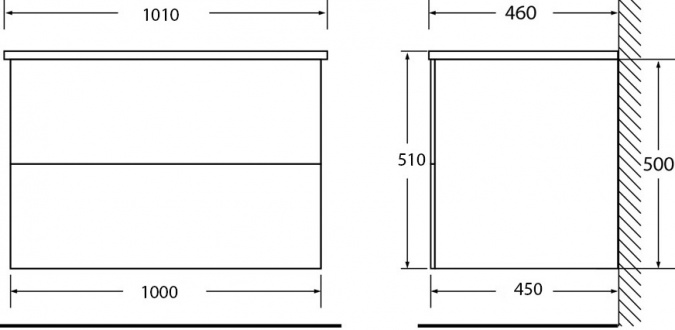 Тумба для комплекта BelBagno Kraft 100 pietra grigio фото 5