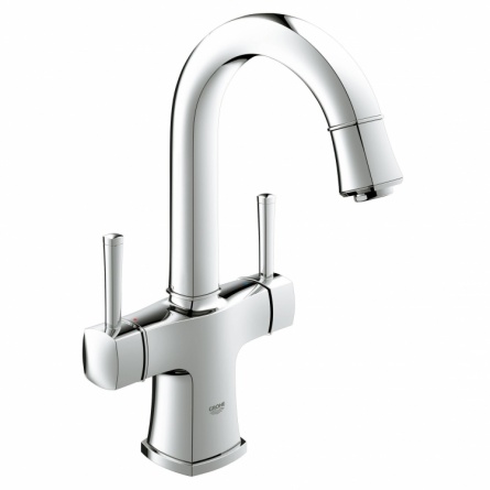 Смеситель для раковины Grohe Grandera с донным клапаном и поворотным изливом фото 1