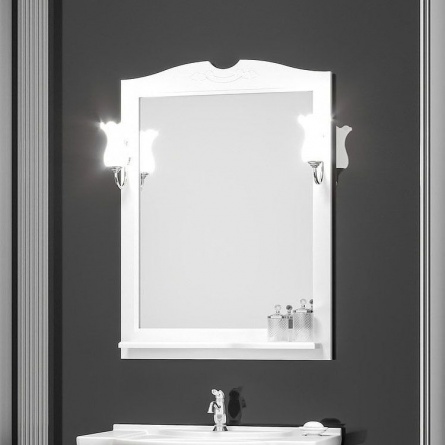 Мебель для ванной Opadiris Тибет 80 белая матовая фото 5
