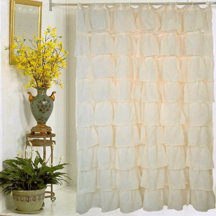 Штора для ванной Carnation Home Fashions Carmen слоновая кость фото 2