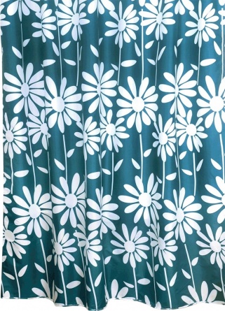 Штора для ванной Milardo Flowers Blue фото 1