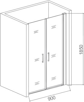 Душевая дверь в нишу Good Door Pandora SD 90 фото 6