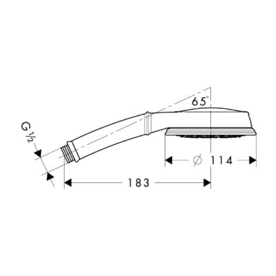 Душевая лейка Hansgrohe Croma 100 Multi Classic фото 2