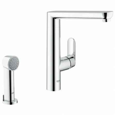 Смеситель для кухонной мойки Grohe K7 с дополнительной выдвижной лейкой фото 1