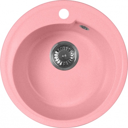 Мойка кухонная AquaGranitEx M-45 розовая фото 1