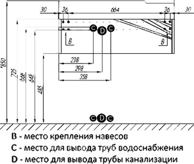 Мебель для ванной Акватон Сакура 80 L, ольха наварра, белая фото 10