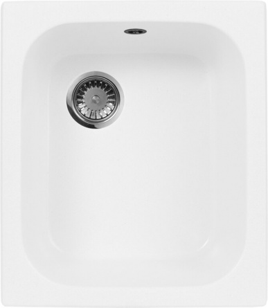 Мойка кухонная AquaGranitEx M-17 белая фото 1
