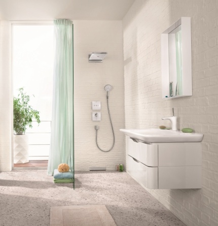 Переключатель потоков Hansgrohe ShowerSelect Trio/Quattro 15764000 на три потребителя фото 5