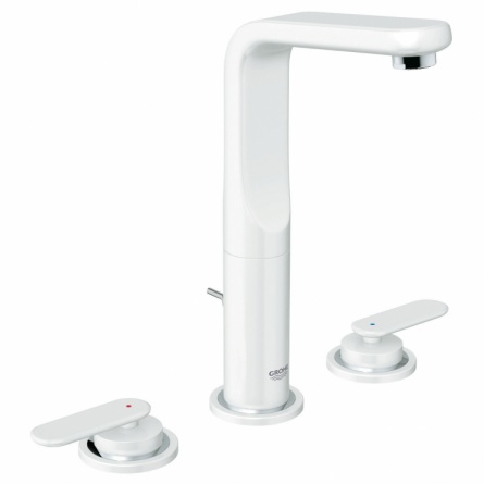 Смеситель для раковины Grohe Veris на 3 отверстия с донным клапаном фото 1