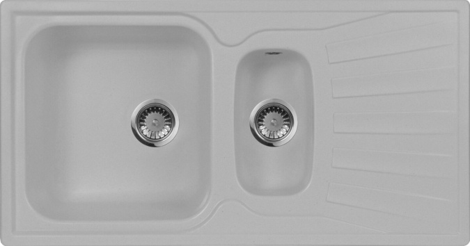 Мойка кухонная AquaGranitEx M-09к серая фото 1