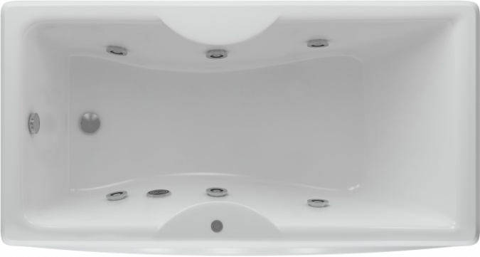 Акриловая ванна Акватек Феникс 180 см с гидромассажем фото 1