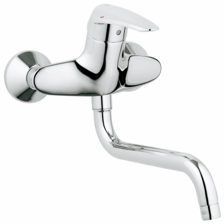 Смеситель для кухонной мойки Grohe Eurodisc, настенный фото 1