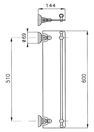 Полка Nicolazzi Classica 1480DB фото 3