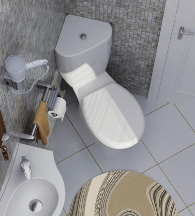 Унитаз-компакт Serel Friendly 6706 угловой с микролифтом фото 3