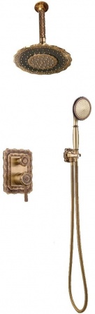 Душевой комплект Bronze de Luxe Windsor 10138/1DF С ВНУТРЕННЕЙ ЧАСТЬЮ фото 1
