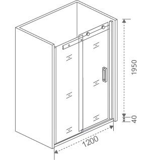 Душевая дверь в нишу Good Door Galaxy WTW-120-C-CH фото 5