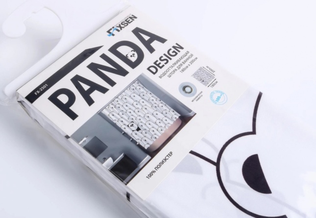Штора для ванной Fixsen Panda FX-2501 без колец фото 6