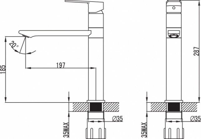 Смеситель Iddis Edifice ED5WBSGi05 для кухонной мойки фото 2