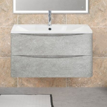 Мебель для ванной BelBagno Acqua 80 cemento verona grigio фото 2