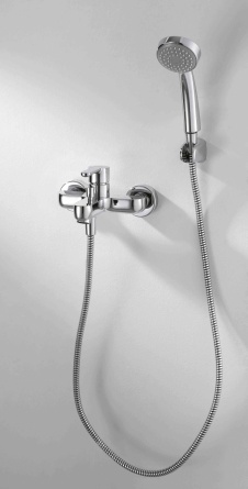 Смеситель Bravat Stream F63783C-B для ванны с душем фото 2