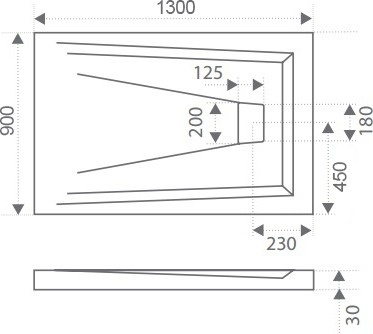 Поддон для душа Good Door Атриум 130x90 фото 3