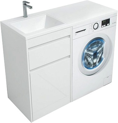 Тумба для комплекта Aquanet Токио 48 1 ящик, c бельевой корзиной фото 4