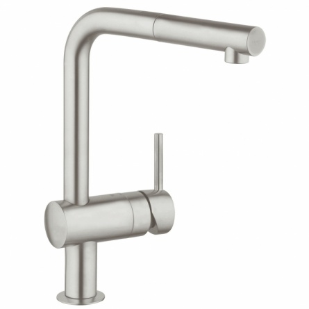 Смеситель для кухонной мойки Grohe Minta с выдвижным изливом фото 1