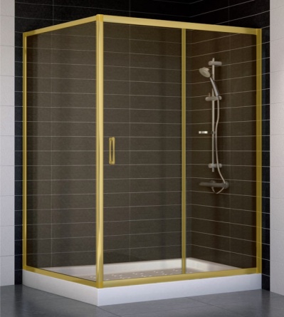 Душевой уголок Vegas Glass ZP+ZPV 140*100 09 05 стекло бронза, 140x100 фото 1