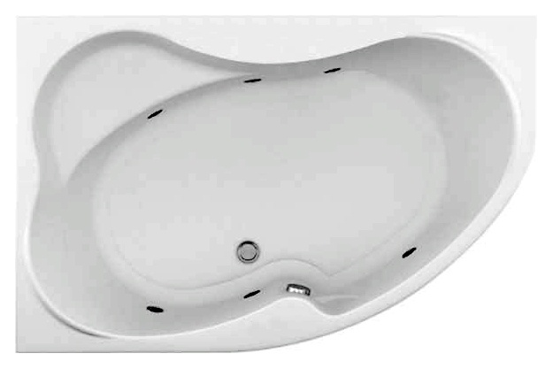 Акриловая ванна Aquanet Capri 170x110 L фото 5