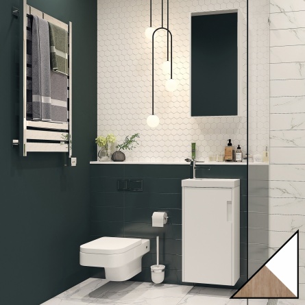 Мебель для ванной Velvex Klaufs 40.1D белая, шатанэ фото 1