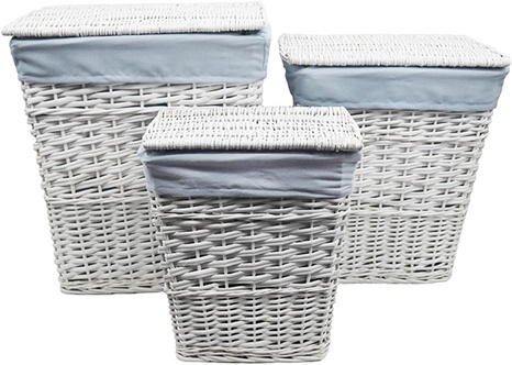 Корзина для белья Wasserkraft Lippe WB-450-L белая, большая фото 5