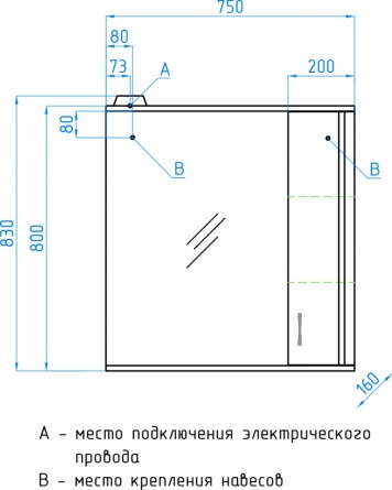 Мебель для ванной Style Line Эко Стандарт №26 75 белая фото 10