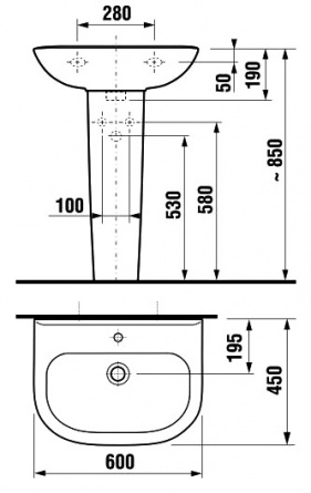 Раковина Jika Olymp 60 1061.3 фото 10