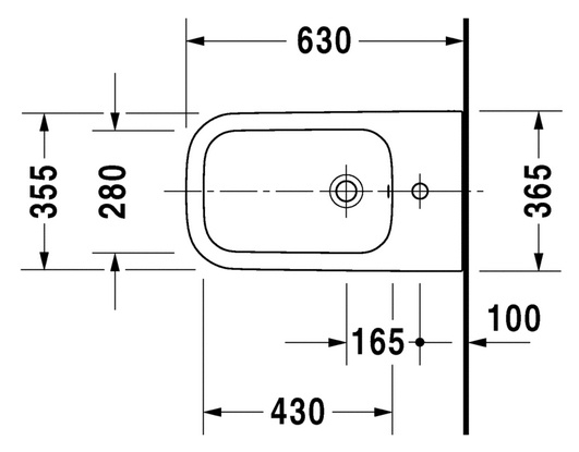 Биде напольное Duravit Happy D.2 фото 3