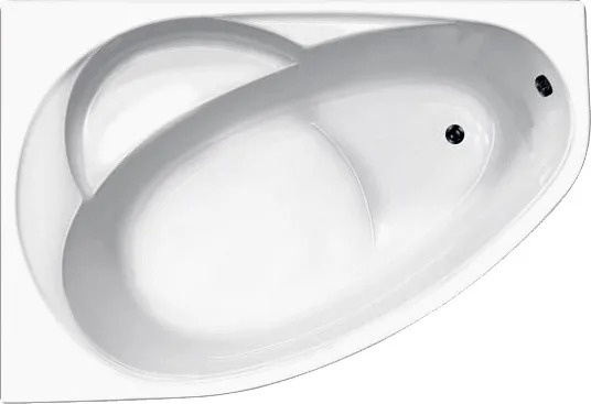 Акриловая ванна Vagnerplast Flora 150x100 L ультра-белая фото 1