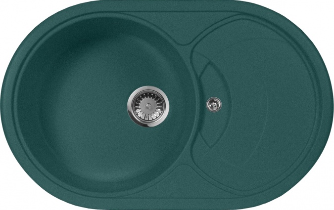 Мойка кухонная AquaGranitEx M-18s зеленая фото 1