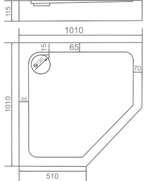 Поддон для душа Good Door Диаманд 100x100 фото 2