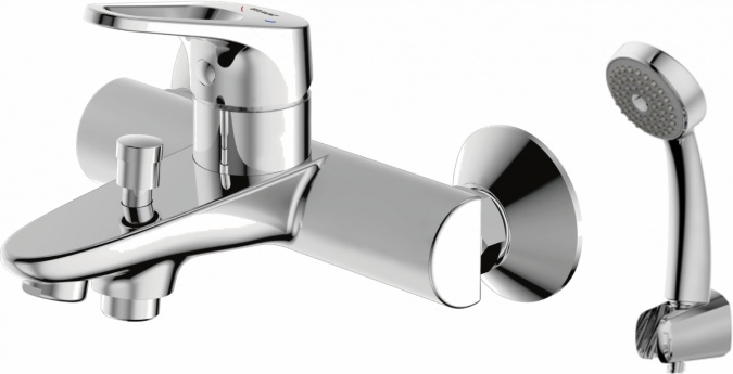 Смеситель Bravat Drop-D F648162C-B-RUS для ванны с душем фото 1