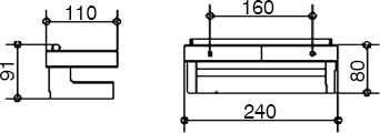 Полка Keuco Industrie 14 41459 010000 со стеклоочистителем, белая фото 3